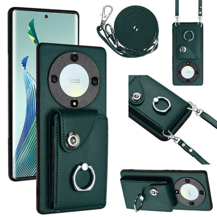 Organ Card Bag Ring Holder Phone Case with Long Lanyard, For Honor X9a / Magic5 Lite
