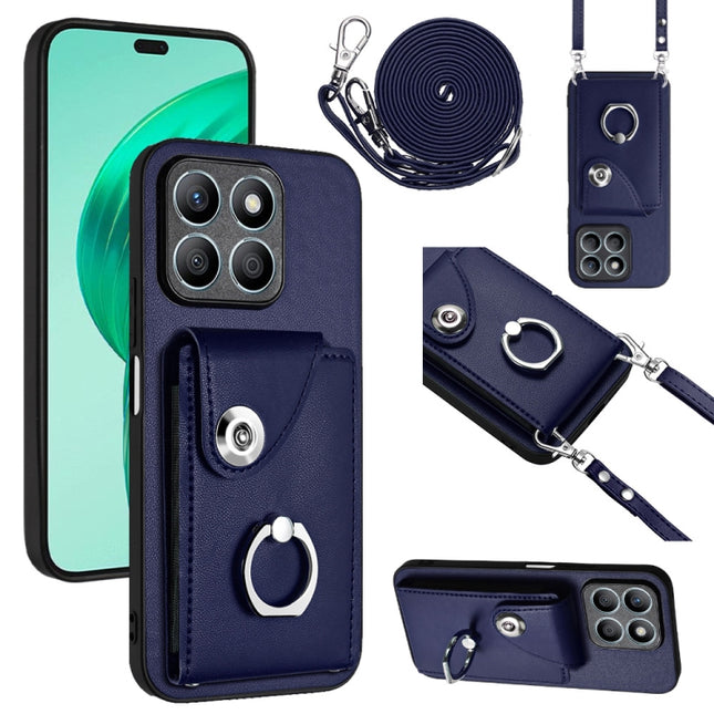 Organ Card Bag Ring Holder Phone Case with Long Lanyard, For Honor X8b 4G, For Honor X9b / Magic6 Lite, For Honor X7b / Play 8T 5G, For Honor X6a