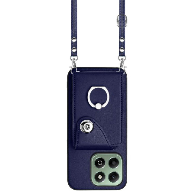 Organ Card Bag Ring Holder Phone Case with Long Lanyard, For Honor X6b 4G, For Honor 200 5G, For Honor 200 Pro 5G, For Honor 200 Lite 5G Global