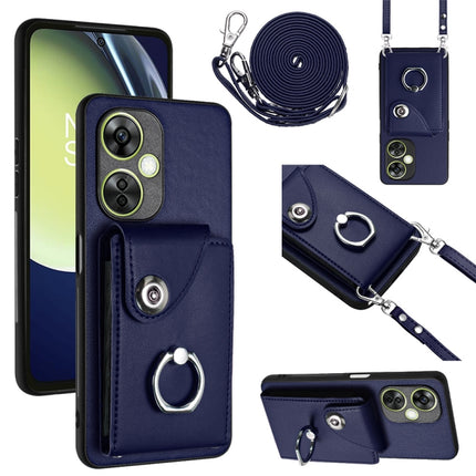 Organ Card Bag Ring Holder Phone Case with Long Lanyard, For OnePlus Nord CE4 Lite 5G, For OnePlus Nord CE4, For OnePlus Nord CE 3 Lite