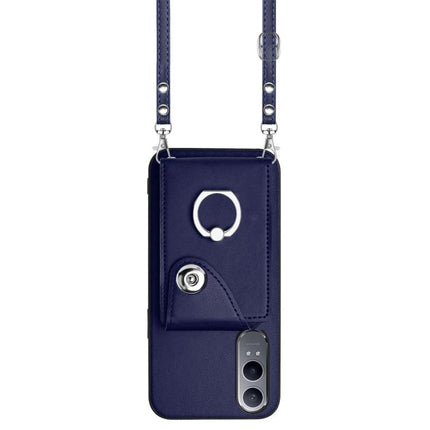 Organ Card Bag Ring Holder Phone Case with Long Lanyard, For OnePlus Nord CE4 Lite 5G, For OnePlus Nord CE4, For OnePlus Nord CE 3 Lite