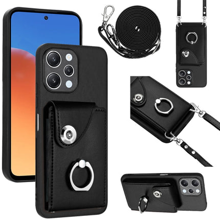 Organ Card Bag Ring Holder Phone Case with Long Lanyard, For Xiaomi Redmi Note 12 Turbo, For Xiaomi Redmi K60 / K60 Pro, For Xiaomi Redmi Note 12S 4G Global, For Xiaomi Redmi 12 4G Global
