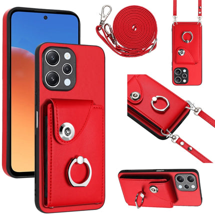 Organ Card Bag Ring Holder Phone Case with Long Lanyard, For Xiaomi Redmi Note 12 Turbo, For Xiaomi Redmi K60 / K60 Pro, For Xiaomi Redmi Note 12S 4G Global, For Xiaomi Redmi 12 4G Global
