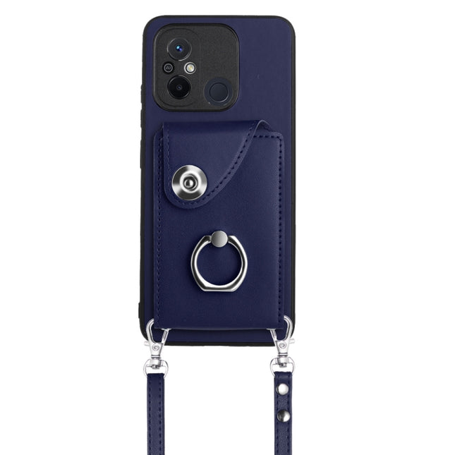 Organ Card Bag Ring Holder Phone Case with Long Lanyard, For Xiaomi Redmi 12C / 11A, For Xiaomi Redmi 10C