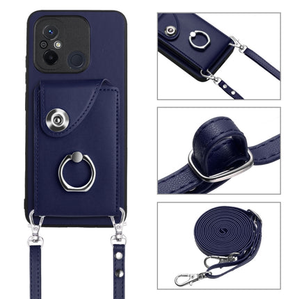 Organ Card Bag Ring Holder Phone Case with Long Lanyard, For Xiaomi Redmi 12C / 11A, For Xiaomi Redmi 10C