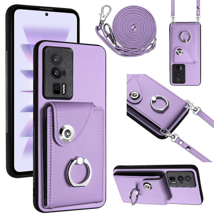 Organ Card Bag Ring Holder Phone Case with Long Lanyard, For Xiaomi Redmi Note 12 Turbo, For Xiaomi Redmi K60 / K60 Pro, For Xiaomi Redmi Note 12S 4G Global, For Xiaomi Redmi 12 4G Global