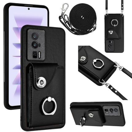 Organ Card Bag Ring Holder Phone Case with Long Lanyard, For Xiaomi Redmi Note 12 Turbo, For Xiaomi Redmi K60 / K60 Pro, For Xiaomi Redmi Note 12S 4G Global, For Xiaomi Redmi 12 4G Global