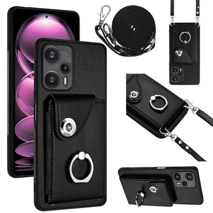 Organ Card Bag Ring Holder Phone Case with Long Lanyard, For Xiaomi Redmi Note 12 Turbo, For Xiaomi Redmi K60 / K60 Pro, For Xiaomi Redmi Note 12S 4G Global, For Xiaomi Redmi 12 4G Global