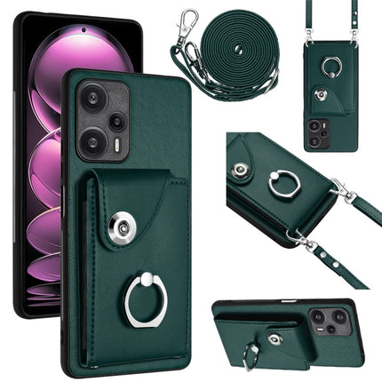 Organ Card Bag Ring Holder Phone Case with Long Lanyard, For Xiaomi Redmi Note 12 Turbo, For Xiaomi Redmi K60 / K60 Pro, For Xiaomi Redmi Note 12S 4G Global, For Xiaomi Redmi 12 4G Global