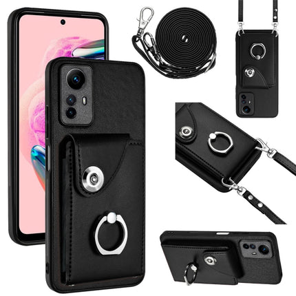 Organ Card Bag Ring Holder Phone Case with Long Lanyard, For Xiaomi Redmi Note 12 Turbo, For Xiaomi Redmi K60 / K60 Pro, For Xiaomi Redmi Note 12S 4G Global, For Xiaomi Redmi 12 4G Global