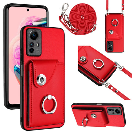 Organ Card Bag Ring Holder Phone Case with Long Lanyard, For Xiaomi Redmi Note 12 Turbo, For Xiaomi Redmi K60 / K60 Pro, For Xiaomi Redmi Note 12S 4G Global, For Xiaomi Redmi 12 4G Global