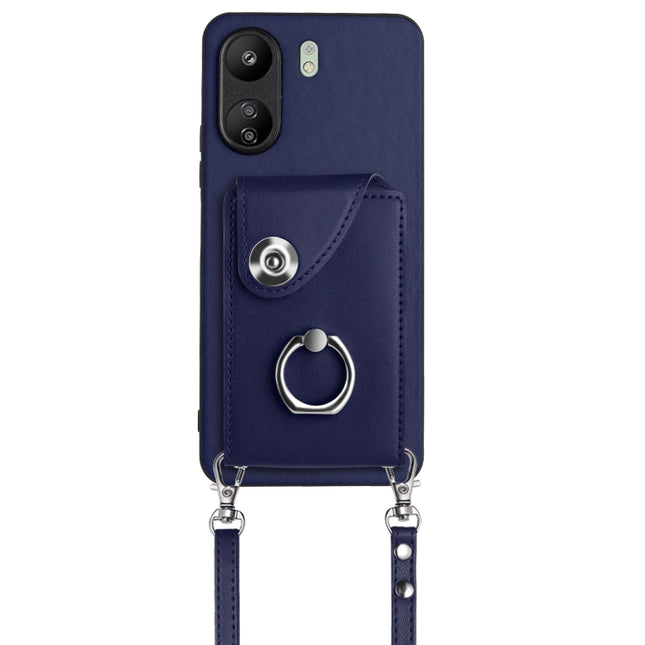 Organ Card Bag Ring Holder Phone Case with Long Lanyard, For Xiaomi Redmi 13C 4G / Poco C65, For Xiaomi Redmi Note 13 5G Global, For Xiaomi Redmi Note 13 Pro+, For Xiaomi Redmi Note 13 Pro 5G Global
