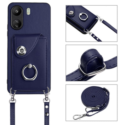 Organ Card Bag Ring Holder Phone Case with Long Lanyard, For Xiaomi Redmi 13C 4G / Poco C65, For Xiaomi Redmi Note 13 5G Global, For Xiaomi Redmi Note 13 Pro+, For Xiaomi Redmi Note 13 Pro 5G Global