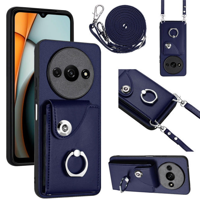 Organ Card Bag Ring Holder Phone Case with Long Lanyard, For Xiaomi Redmi A3 4G, For Xiaomi Redmi Note 13 Pro 4G Global, For Xiaomi Redmi Note 13 4G Global, For Xiaomi Redmi 13C 5G / Redmi 13R