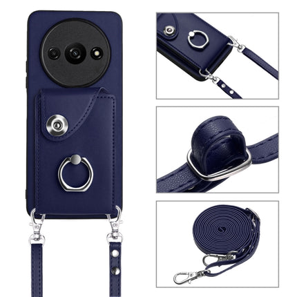 Organ Card Bag Ring Holder Phone Case with Long Lanyard, For Xiaomi Redmi A3 4G, For Xiaomi Redmi Note 13 Pro 4G Global, For Xiaomi Redmi Note 13 4G Global, For Xiaomi Redmi 13C 5G / Redmi 13R