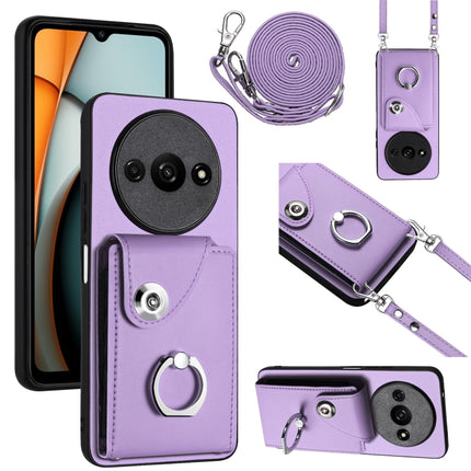 Organ Card Bag Ring Holder Phone Case with Long Lanyard, For Xiaomi Redmi A3 4G, For Xiaomi Redmi Note 13 Pro 4G Global, For Xiaomi Redmi Note 13 4G Global, For Xiaomi Redmi 13C 5G / Redmi 13R