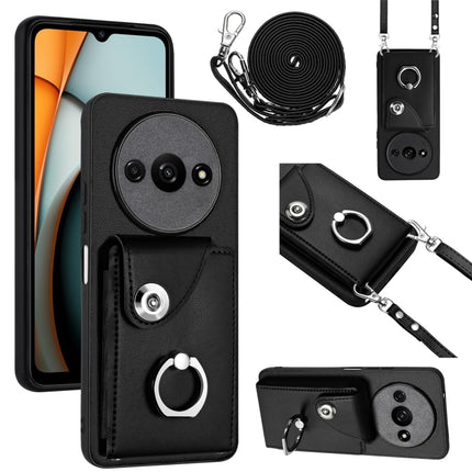 Organ Card Bag Ring Holder Phone Case with Long Lanyard, For Xiaomi Redmi A3 4G, For Xiaomi Redmi Note 13 Pro 4G Global, For Xiaomi Redmi Note 13 4G Global, For Xiaomi Redmi 13C 5G / Redmi 13R