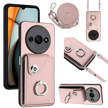 Organ Card Bag Ring Holder Phone Case with Long Lanyard, For Xiaomi Redmi A3 4G, For Xiaomi Redmi Note 13 Pro 4G Global, For Xiaomi Redmi Note 13 4G Global, For Xiaomi Redmi 13C 5G / Redmi 13R