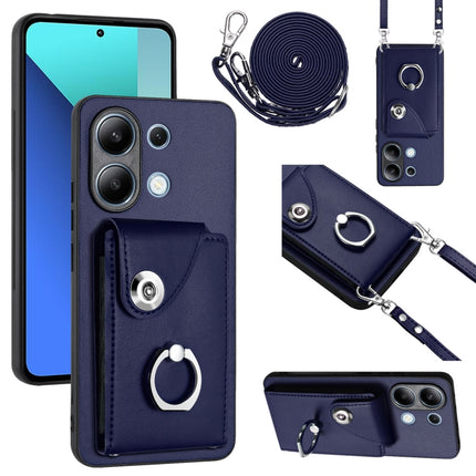 Organ Card Bag Ring Holder Phone Case with Long Lanyard, For Xiaomi Redmi A3 4G, For Xiaomi Redmi Note 13 Pro 4G Global, For Xiaomi Redmi Note 13 4G Global, For Xiaomi Redmi 13C 5G / Redmi 13R