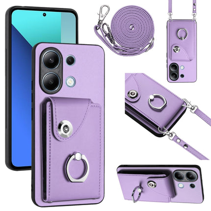 Organ Card Bag Ring Holder Phone Case with Long Lanyard, For Xiaomi Redmi A3 4G, For Xiaomi Redmi Note 13 Pro 4G Global, For Xiaomi Redmi Note 13 4G Global, For Xiaomi Redmi 13C 5G / Redmi 13R