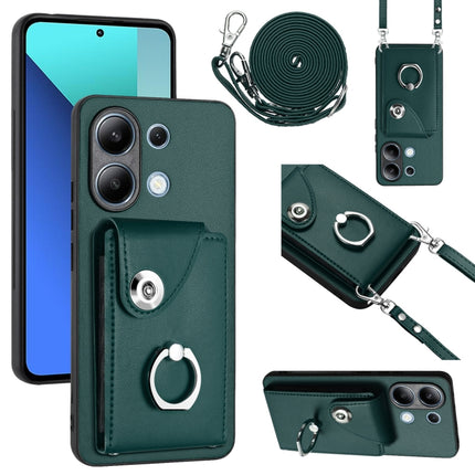 Organ Card Bag Ring Holder Phone Case with Long Lanyard, For Xiaomi Redmi A3 4G, For Xiaomi Redmi Note 13 Pro 4G Global, For Xiaomi Redmi Note 13 4G Global, For Xiaomi Redmi 13C 5G / Redmi 13R