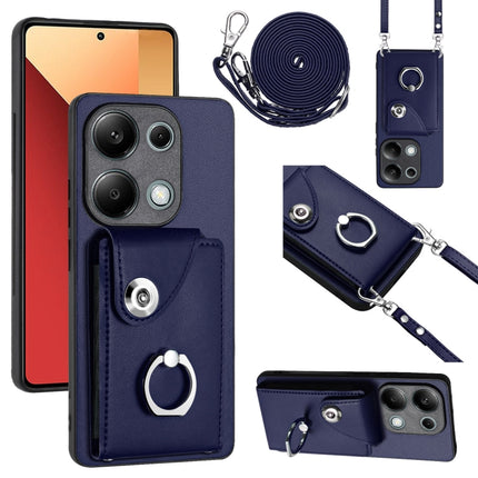 Organ Card Bag Ring Holder Phone Case with Long Lanyard, For Xiaomi Redmi A3 4G, For Xiaomi Redmi Note 13 Pro 4G Global, For Xiaomi Redmi Note 13 4G Global, For Xiaomi Redmi 13C 5G / Redmi 13R