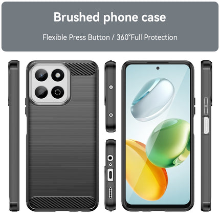 Carbon Fiber Brushed Texture TPU Phone Case, For Honor Play 60 Plus, For Honor Magic 6 Pro, For Honor Magic 6, For Honor 90 Smart