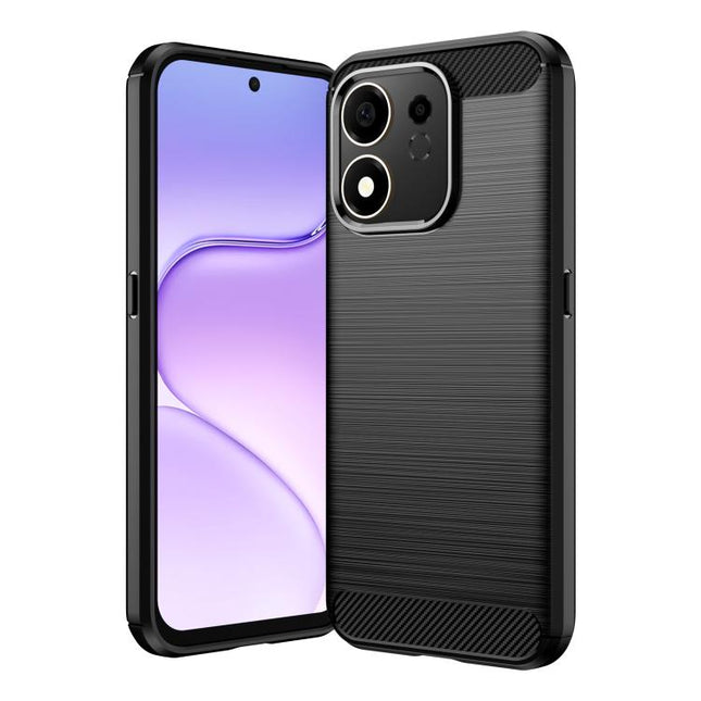 Carbon Fiber Brushed Texture TPU Phone Case, For Honor 600 Smart 5G, For Honor X7e 4G, For Honor 600 Pro Global, For Honor 600 Global, For Honor Play10A 4G, For Honor 600 Lite Global, For Honor X6d 5G, For Honor X8d 4G