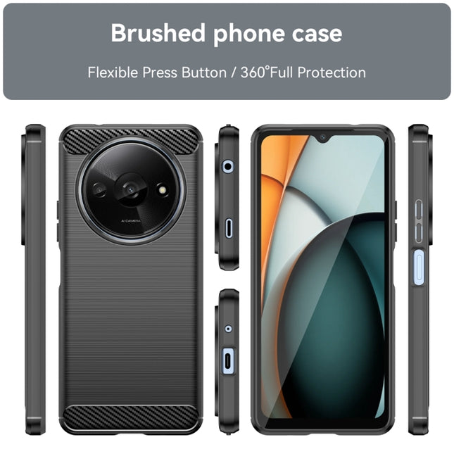 Brushed Texture Carbon Fiber TPU Phone Case, For Xiaomi Redmi A3, For Xiaomi Poco M6 5G, For Xiaomi Redmi Note 13 Pro 4G Global, For Xiaomi Redmi Note 13 4G Global, For Xiaomi Redmi 13R 5G, For Xiaomi 14 Ultra, For Xiaomi Redmi 13C 4G                  ...
