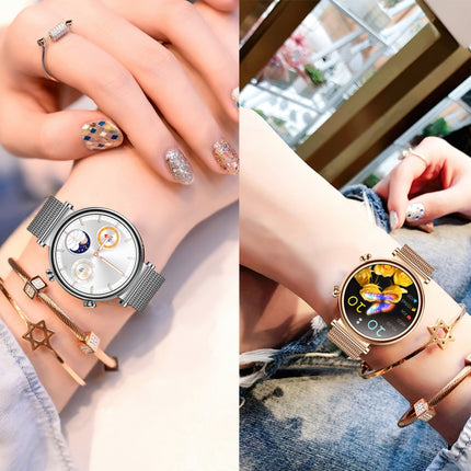 T86 Woman Health 1.27 inch Smart Watch, BT Call / Physiological Cycle / Heart Rate / Blood Pressure / Blood Glucose / SOS