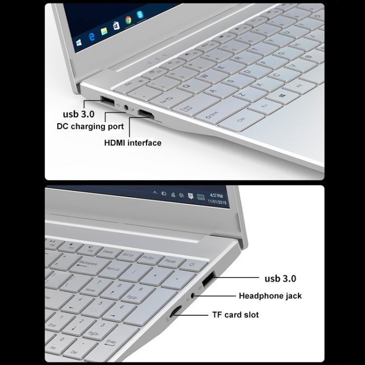 V8 15.6 inch Ultrathin Laptop, Windows 11 Intel Processor N95 Quad Core