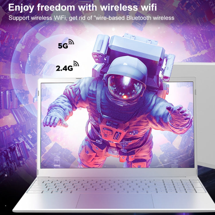 V8 15.6 inch Ultrathin Laptop, Windows 11 Intel Processor N95 Quad Core