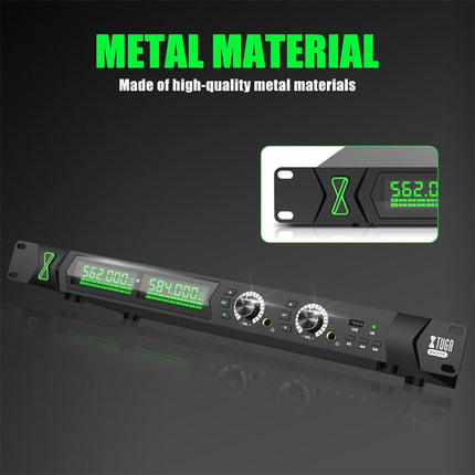 XTUGA RW2090 Professional Stage Wireless 2 Channel In Ear Monitoring System 2 in 1