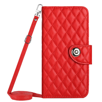 Rhombic Texture Flip Leather Phone Case with Long Lanyard, For Xiaomi Redmi 13C 4G, For Xiaomi 13T / 13T Pro, For Xiaomi Poco F5 / Redmi Note 12 Turbo, For Xiaomi Poco F5 Pro / Redmi K60