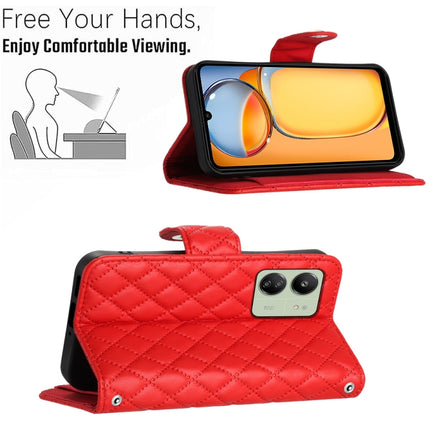 Rhombic Texture Flip Leather Phone Case with Long Lanyard, For Xiaomi Redmi 13C 4G, For Xiaomi 13T / 13T Pro, For Xiaomi Poco F5 / Redmi Note 12 Turbo, For Xiaomi Poco F5 Pro / Redmi K60