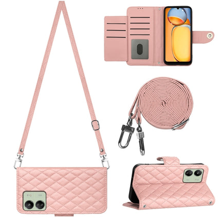 Rhombic Texture Flip Leather Phone Case with Long Lanyard, For Xiaomi Redmi 13C 4G, For Xiaomi 13T / 13T Pro, For Xiaomi Poco F5 / Redmi Note 12 Turbo, For Xiaomi Poco F5 Pro / Redmi K60