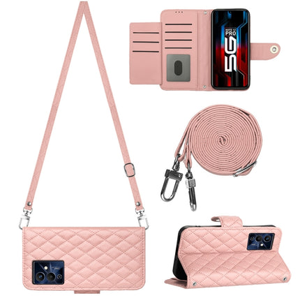 Rhombic Texture Flip Leather Phone Case with Long Lanyard, For Xiaomi Redmi Note 12 Pro 5G Global, For Xiaomi Redmi Note 12 Pro Speed, For Xiaomi Redmi Note 12 5G Global / Poco X5, For Xiaomi Redmi Note 11 Pro 5G/4G Global