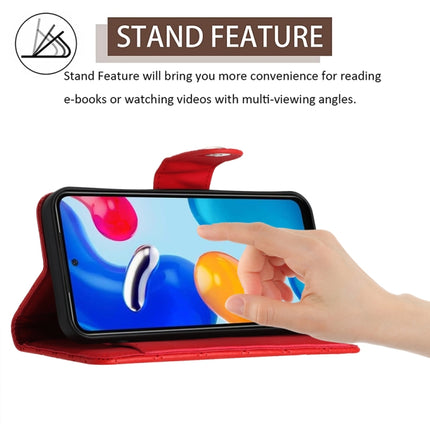 Rhombic Texture Flip Leather Phone Case with Long Lanyard, For Xiaomi Redmi Note 11S / Note 11 Global