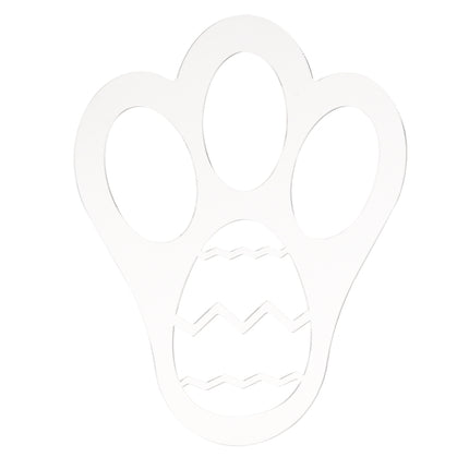 Acrylic Easter Decoration Rabbit Footprint Template, Single Footprint, Dual Footprint