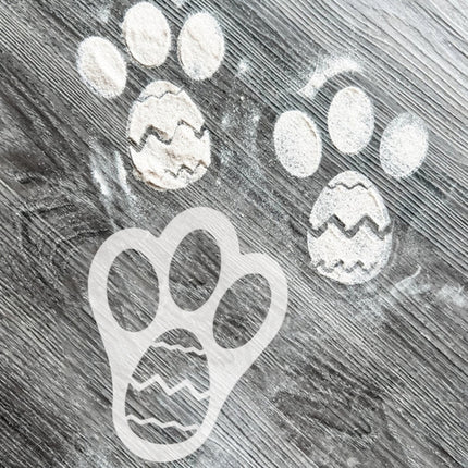 Acrylic Easter Decoration Rabbit Footprint Template, Single Footprint, Dual Footprint