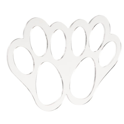 Acrylic Easter Decoration Rabbit Footprint Template, Single Footprint, Dual Footprint