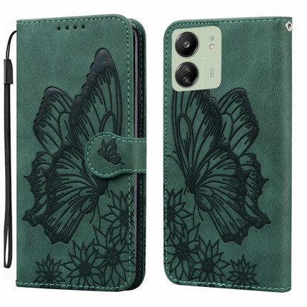 Retro Skin Feel Butterflies Embossing Horizontal Flip Leather Phone Case, For Xiaomi Redmi Note 13 4G, For Xiaomi Redmi 13C / POCO C65, For Xiaomi Redmi Note 13 Pro+ 5G