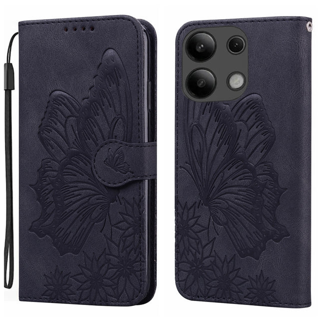 Retro Skin Feel Butterflies Embossing Horizontal Flip Leather Phone Case, For Xiaomi Redmi Note 13 4G, For Xiaomi Redmi 13C / POCO C65, For Xiaomi Redmi Note 13 Pro+ 5G