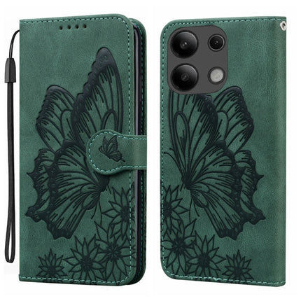 Retro Skin Feel Butterflies Embossing Horizontal Flip Leather Phone Case, For Xiaomi Redmi Note 13 4G, For Xiaomi Redmi 13C / POCO C65, For Xiaomi Redmi Note 13 Pro+ 5G