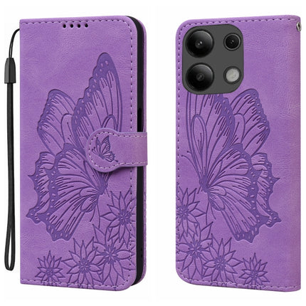 Retro Skin Feel Butterflies Embossing Horizontal Flip Leather Phone Case, For Xiaomi Redmi Note 13 4G, For Xiaomi Redmi 13C / POCO C65, For Xiaomi Redmi Note 13 Pro+ 5G
