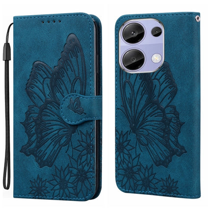 Retro Skin Feel Butterflies Embossing Horizontal Flip Leather Phone Case, For Redmi Note 14 5G, For Redmi Note 14 Pro 5G, For Redmi 14C 4G, For Xiaomi Redmi Note 13 Pro 4G