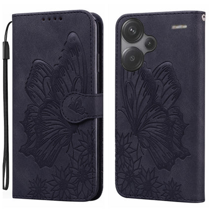 Retro Skin Feel Butterflies Embossing Horizontal Flip Leather Phone Case, For Xiaomi Redmi Note 13 4G, For Xiaomi Redmi 13C / POCO C65, For Xiaomi Redmi Note 13 Pro+ 5G