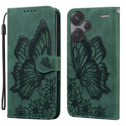 Retro Skin Feel Butterflies Embossing Horizontal Flip Leather Phone Case, For Xiaomi Redmi Note 13 4G, For Xiaomi Redmi 13C / POCO C65, For Xiaomi Redmi Note 13 Pro+ 5G