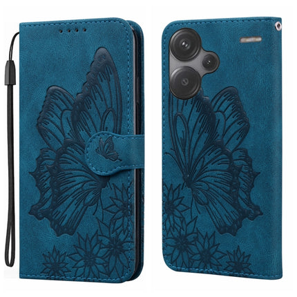 Retro Skin Feel Butterflies Embossing Horizontal Flip Leather Phone Case, For Xiaomi Redmi Note 13 4G, For Xiaomi Redmi 13C / POCO C65, For Xiaomi Redmi Note 13 Pro+ 5G