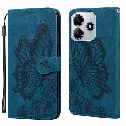 Retro Skin Feel Butterflies Embossing Horizontal Flip Leather Phone Case, For Redmi Note 14 5G, For Redmi Note 14 Pro 5G, For Redmi 14C 4G, For Xiaomi Redmi Note 13 Pro 4G